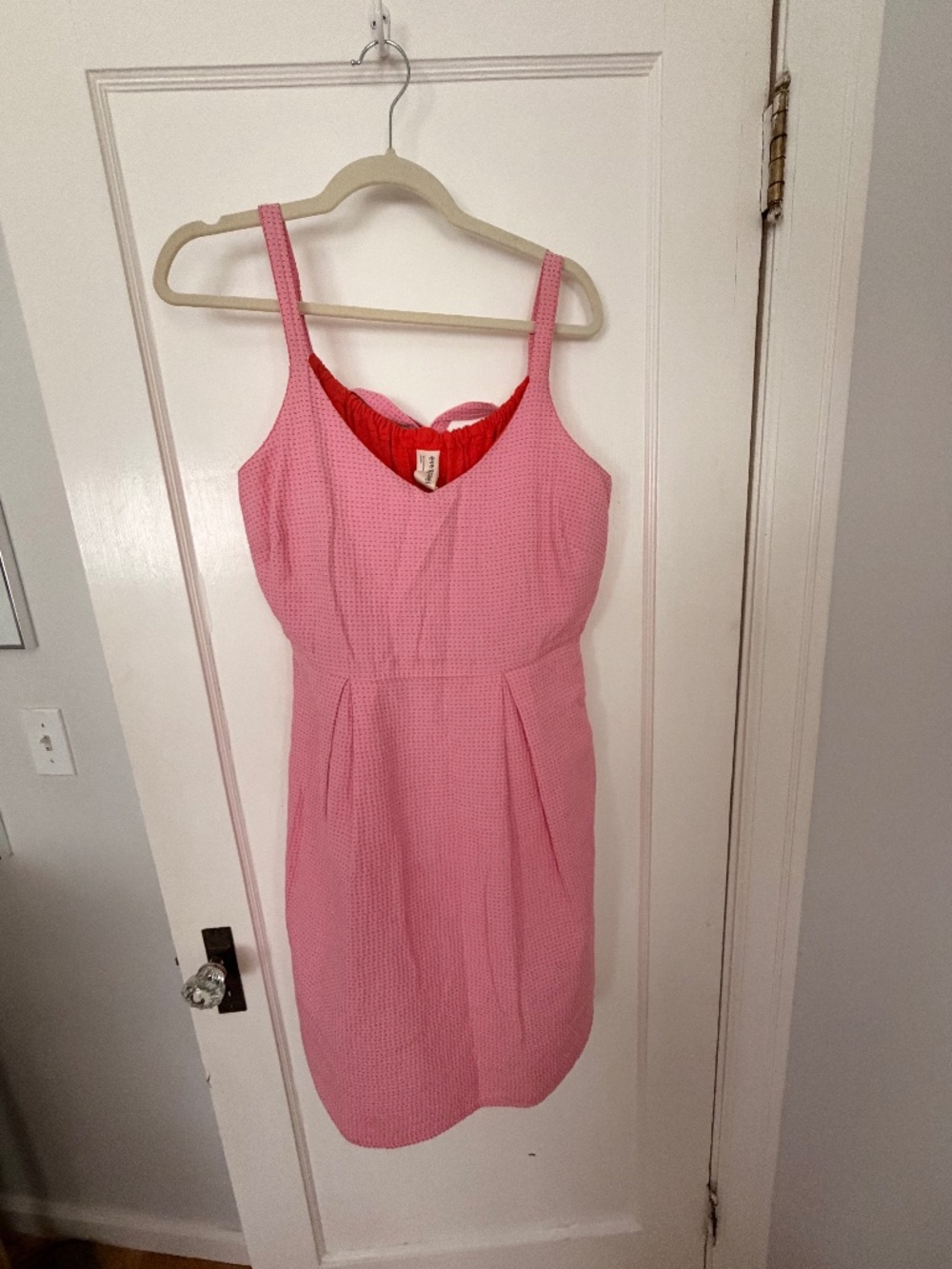 Bright pink dotted Eve Gravel dress